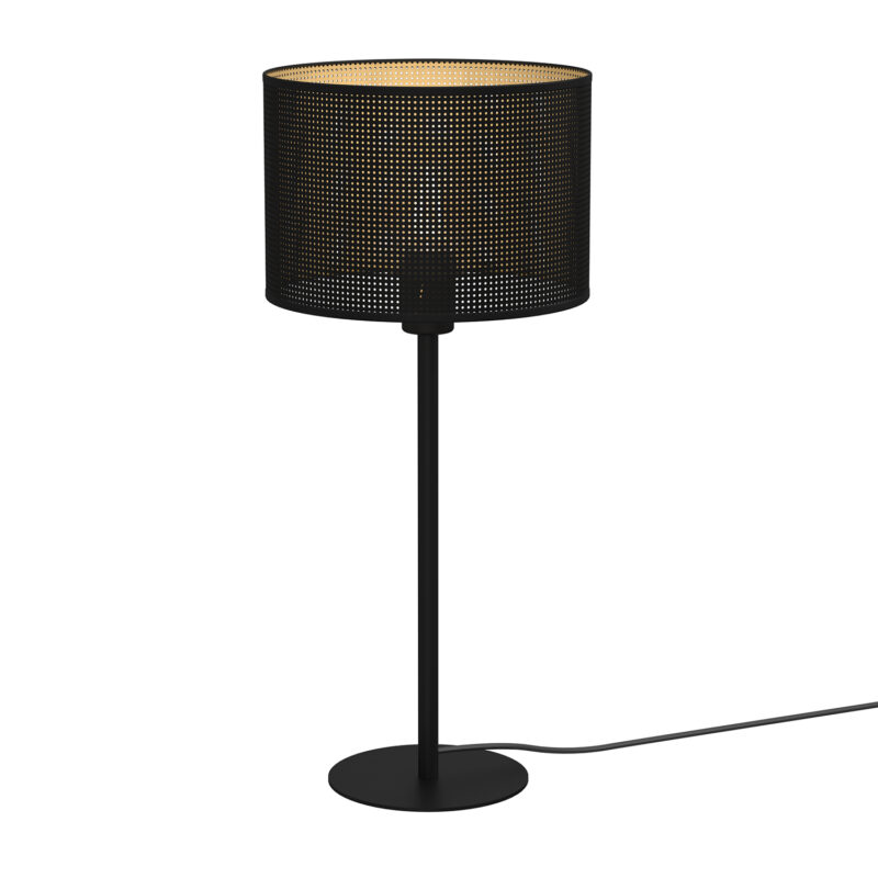 Lampka Gabinetowa Luminex Loft Shade H 58 Black, Cylinder Shade Dia 250, H 170 Black/gold x1