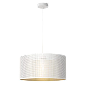 Żyrandol Luminex Loft Shade White, Cylinder Shade Dia 400, H 200 White/gold x1