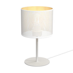 Lampka Gabinetowa Luminex H 34 Loft Shade White, Cylinder Shade Dia 180, H 150 White/gold x1