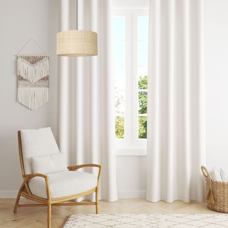 Żyrandol Luminex Rattan Cylinder Shade Dia 400, H 200 x1 - obrazek 4