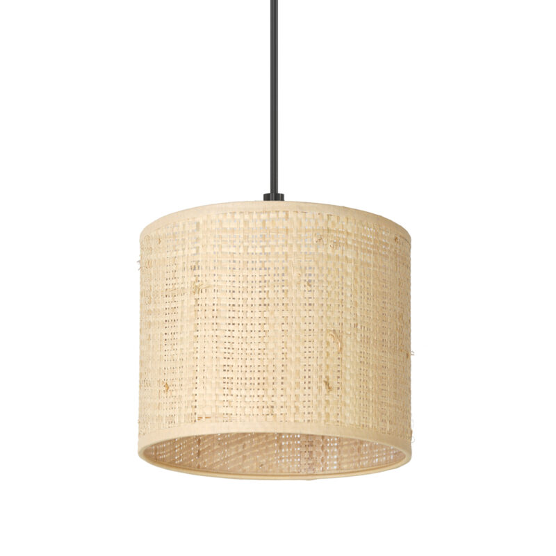 Żyrandol Luminex Listwa, Rattan Cylinder Shade Dia 180, H 150 x3 - obrazek 3