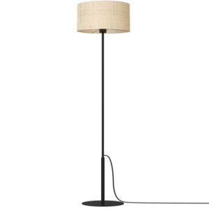 Lampa Podłogowa Luminex Prosta, Rattan Cylinder Shade Dia 400, H 200 x1