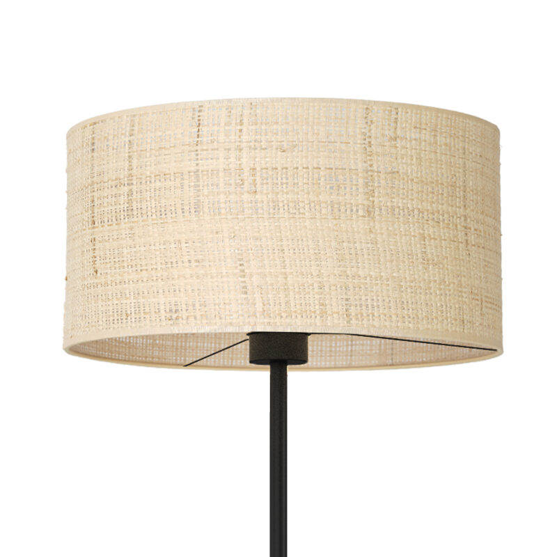 Lampa Podłogowa Luminex Prosta, Rattan Cylinder Shade Dia 400, H 200 x1 - obrazek 3