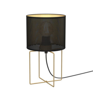 Lampka Gabinetowa Luminex Loft Shade Gold, Shade Dia 180, H 150 Black x1