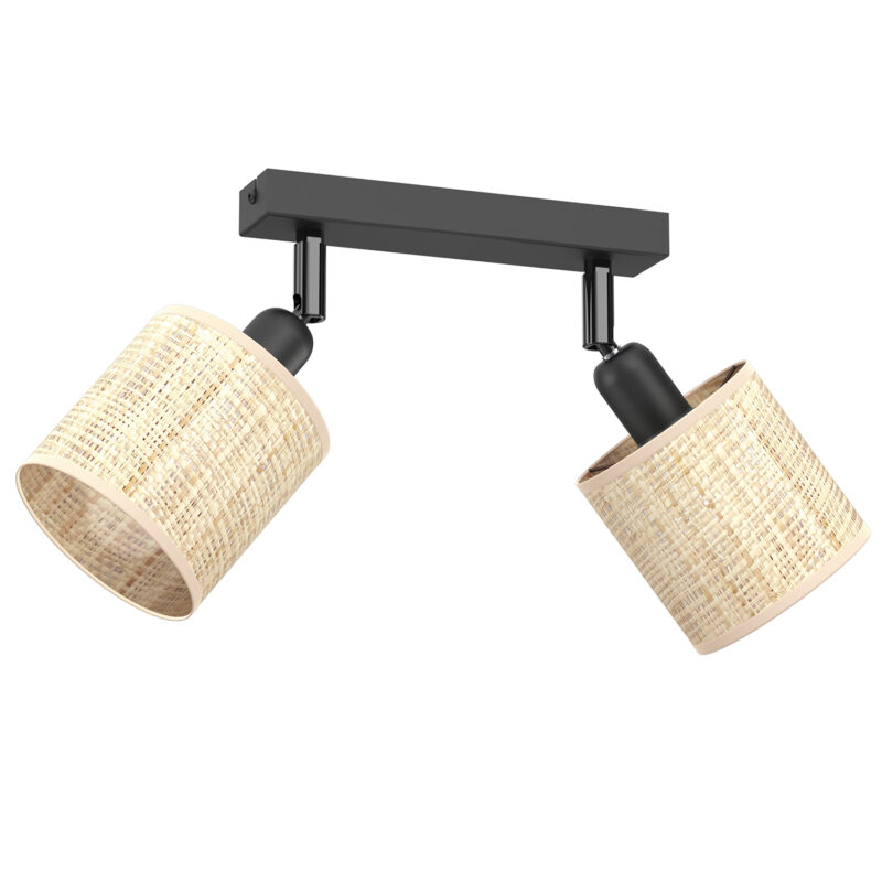 Spot Luminex Rattan Line Bar 200 Black, Shade Dia 100 , H 100 x1