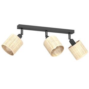 Spot Luminex Rattan Line Bar 400 Black, Shade Dia 100, H 100 x1