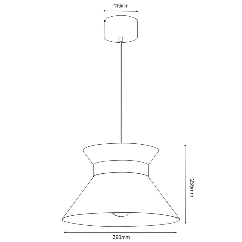 Żyrandol Luminex Norge Titanium Gold/gold x1 - obrazek 5