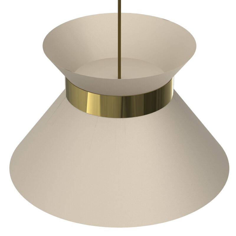 Żyrandol Luminex Norge Beige/gold x1 - obrazek 3