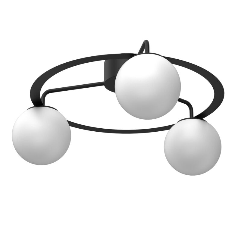 Plafon Luminex Ballo Black x3