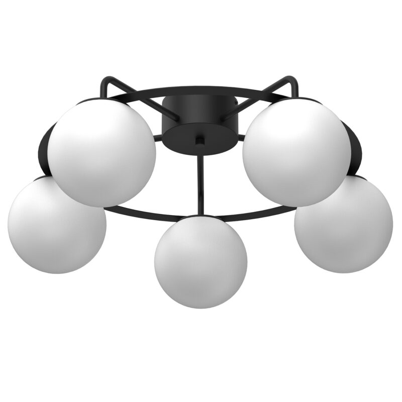 Plafon Luminex Ballo Black x5