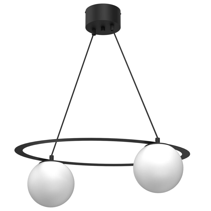 Żyrandol Luminex Ballo Black x2