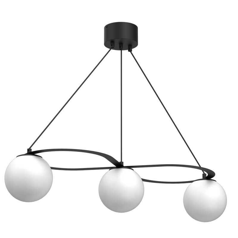 Żyrandol Luminex Ballo Black x3