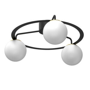 Plafon Luminex Ballo Black/gold x3