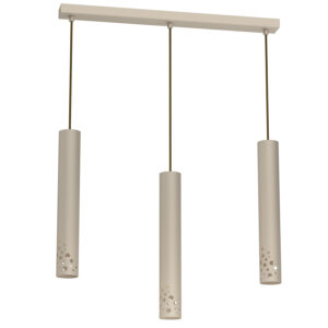 Żyrandol Luminex Tibia Buble Line Bar 600 Mm Beige x3