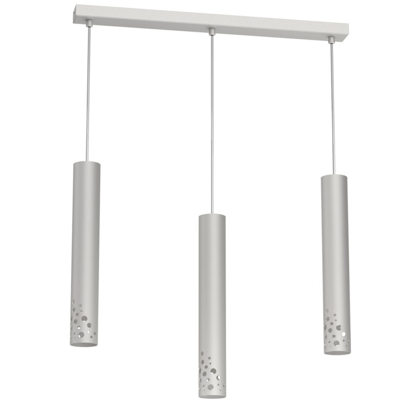 Żyrandol Luminex Tibia Buble Line Bar 600 Mm Gray x3