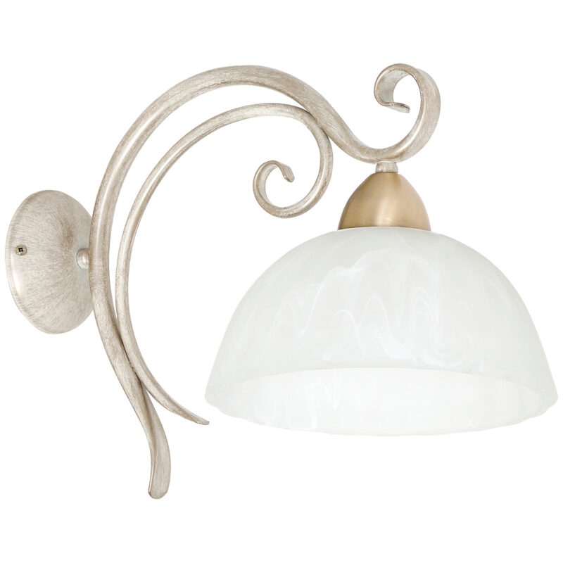 Kinkiet Luminex Aurora white/brass x1