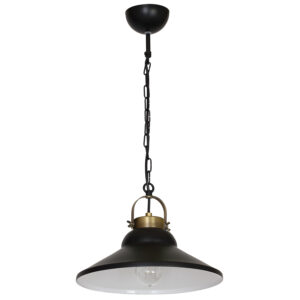 Żyrandol Luminex Iron black/antic brass x1