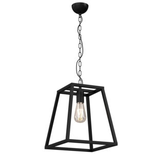 Żyrandol Luminex lamp Frame trapez medium 1 czarny mat x1