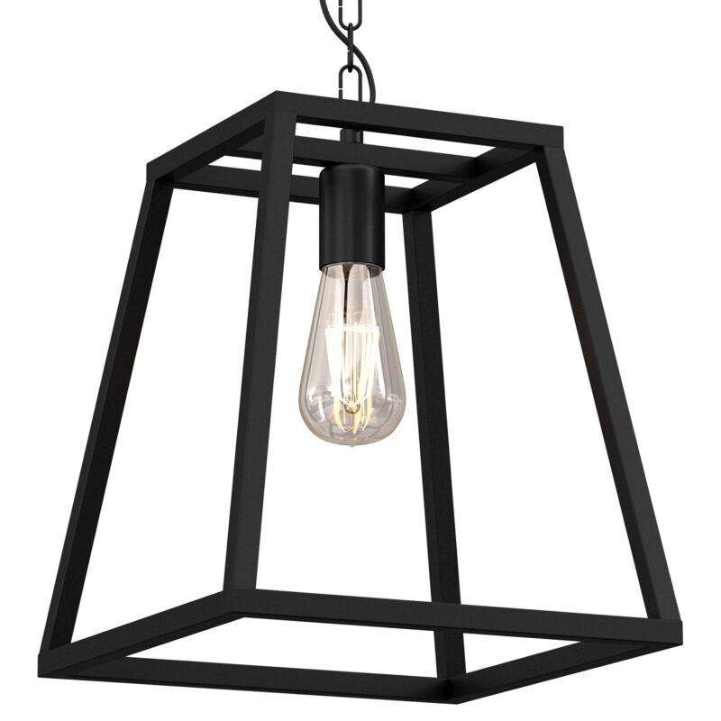 Żyrandol Luminex lamp Frame trapez medium 1 czarny mat x1 - obrazek 3