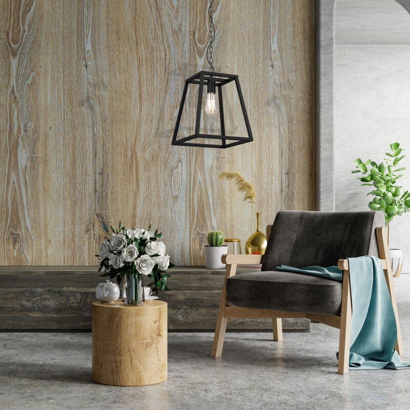 Żyrandol Luminex lamp Frame trapez medium 1 czarny mat x1 - obrazek 4