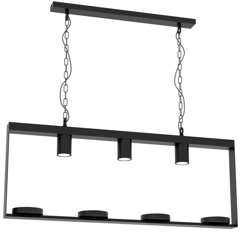 Żyrandol Luminex Zona Black x1
