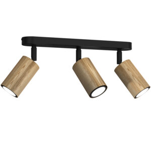 Spot Luminex Nise Line Bar Black/wood x3