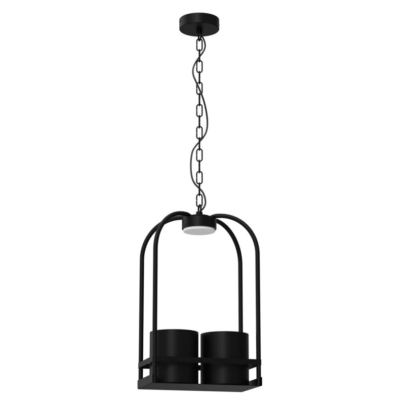 Żyrandol Luminex Zona Rectangular Black x1