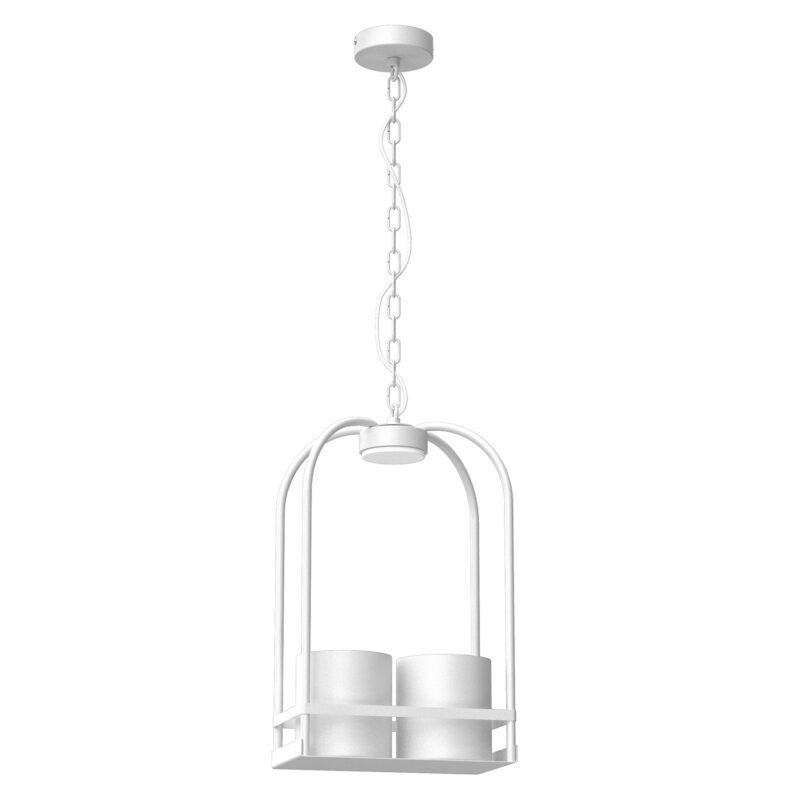 Żyrandol Luminex Zona Rectangular White x1