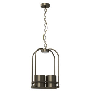 Żyrandol Luminex Zona Rectangular Titanium x1