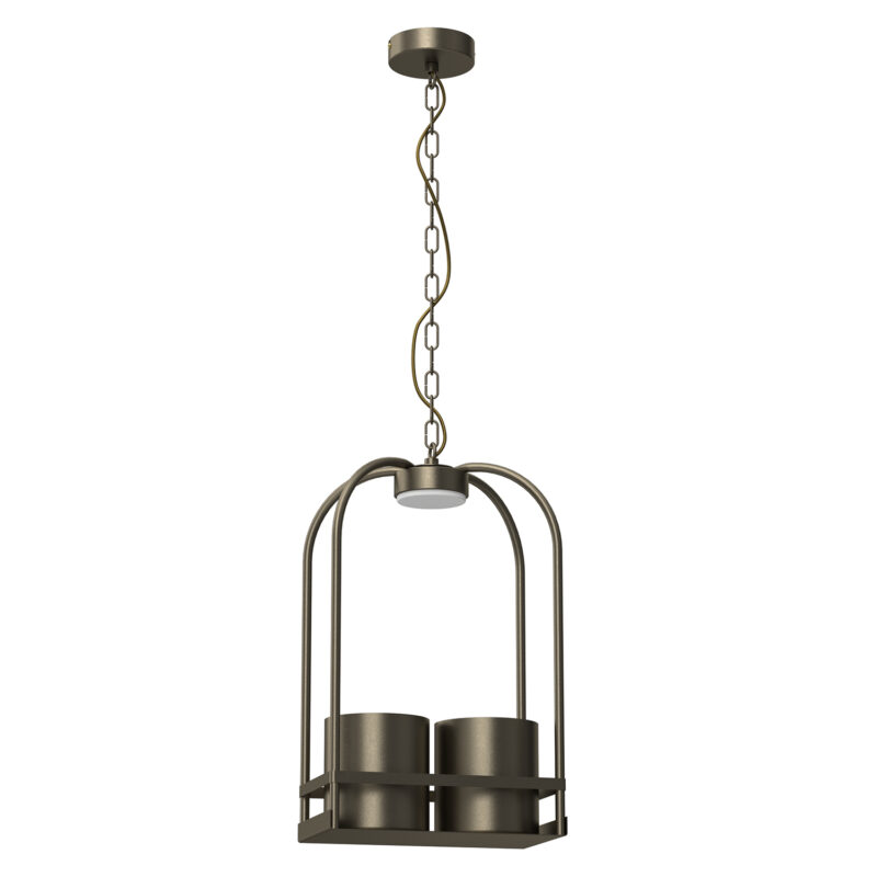 Żyrandol Luminex Zona Rectangular Titanium x1