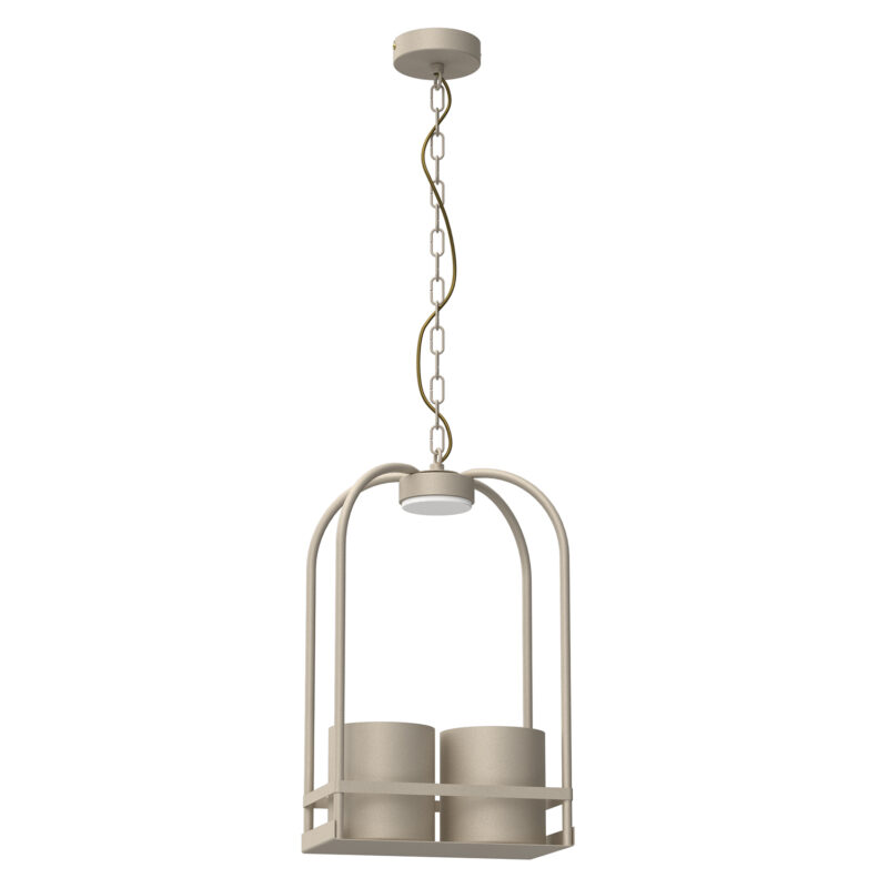 Żyrandol Luminex Zona Rectangular Beige x1