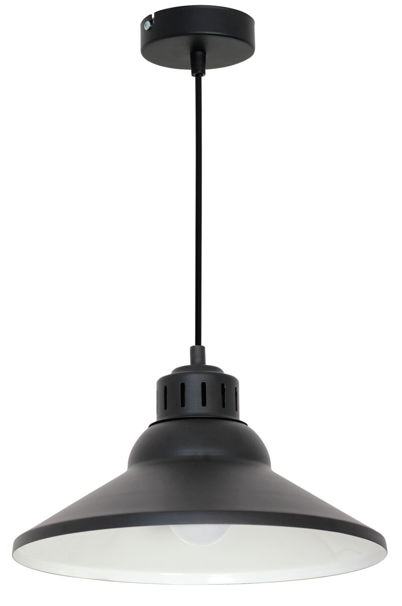 Żyrandol Luminex Works czarny x1