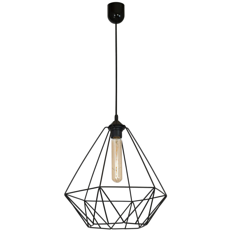 Żyrandol Luminex Basket New black x1
