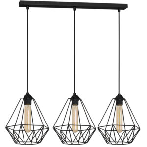 Żyrandol Luminex Basket New black x3