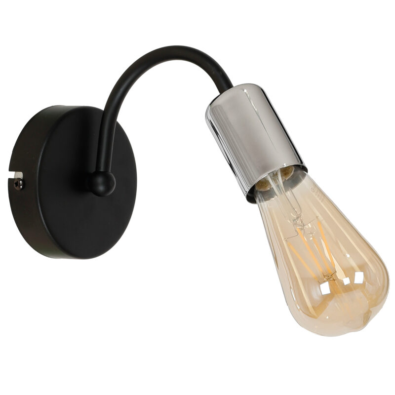 Kinkiet Luminex Dow black/chrome x1