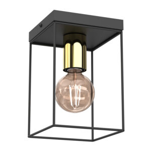 Plafon Luminex Homen Black/gold x1