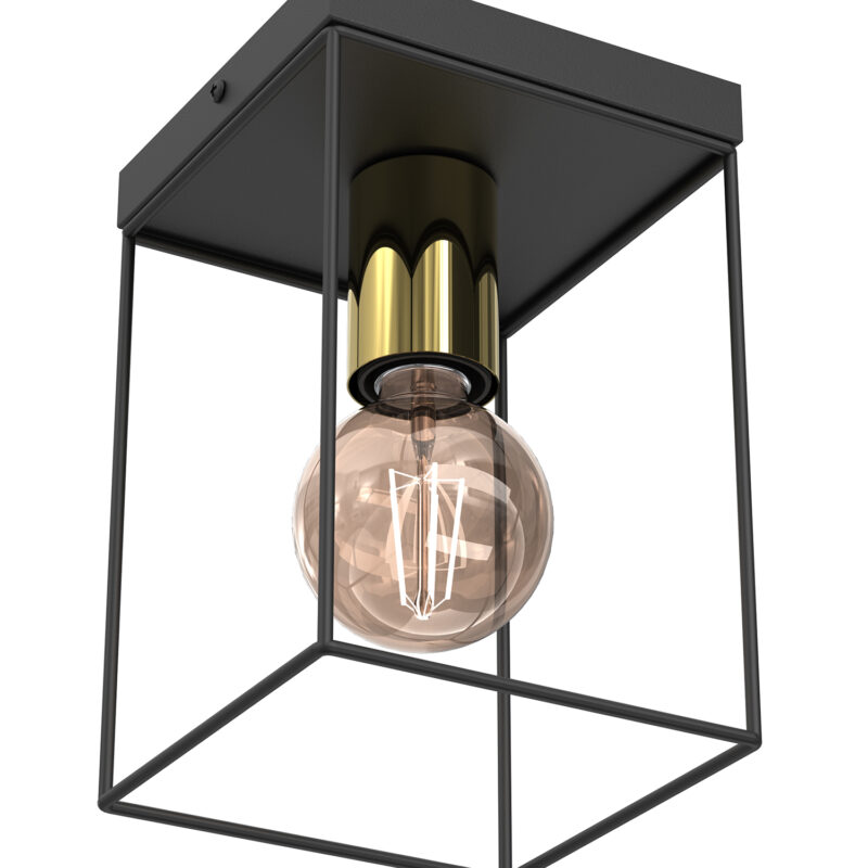 Plafon Luminex Homen Black/gold x1 - obrazek 3