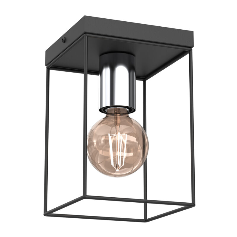 Plafon Luminex Homen Black/chrome x1