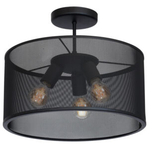 Plafon Luminex Felix net black x3