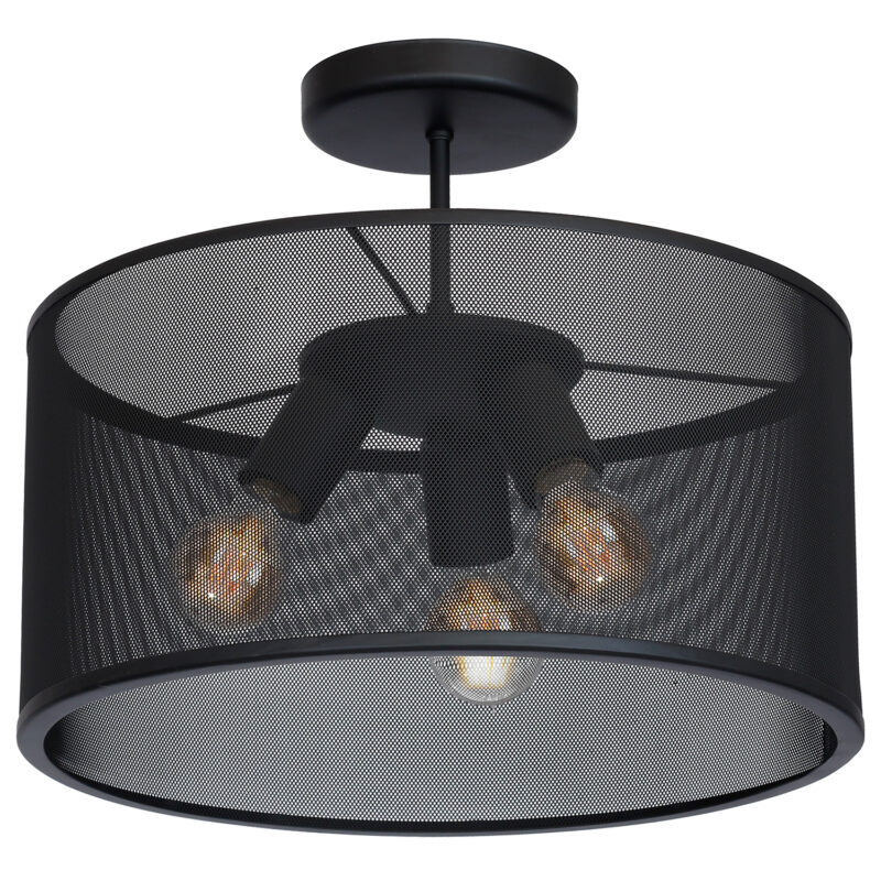 Plafon Luminex Felix net black x3