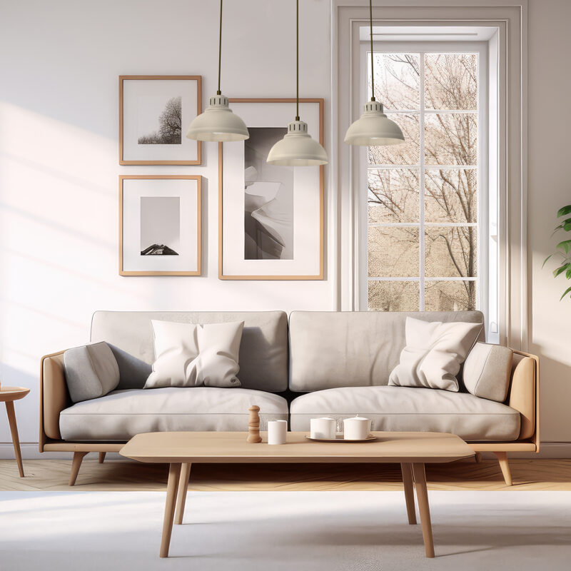 Żyrandol Luminex Sven Beige x3 - obrazek 4