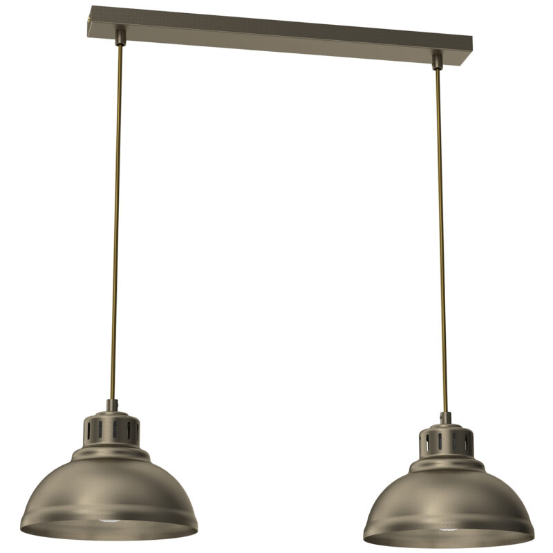 Żyrandol Luminex Sven Titanium Gold x2