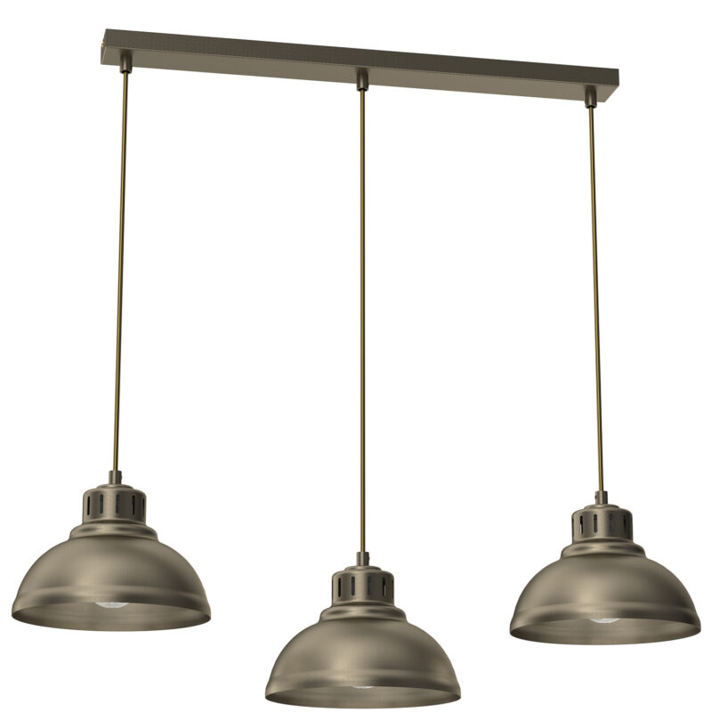 Żyrandol Luminex Sven Titanium Gold x3