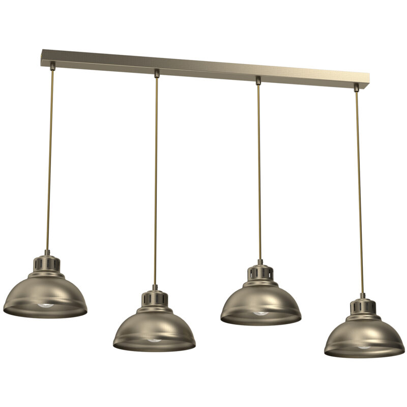 Żyrandol Luminex Sven Titanium Gold x4