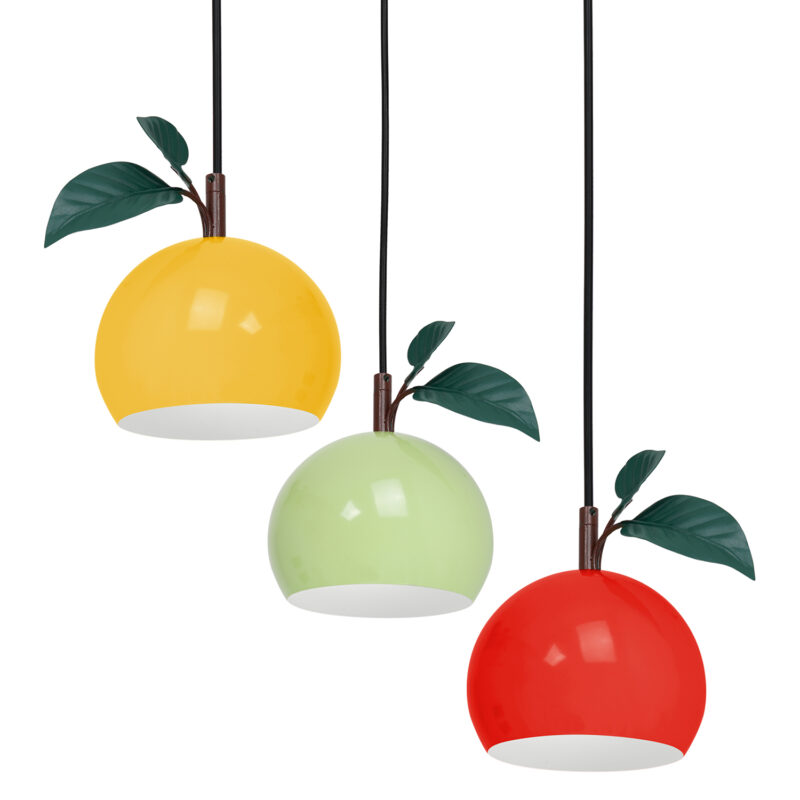 Żyrandol Luminex Apple Mix - Black Ceiling Base x3 - obrazek 3