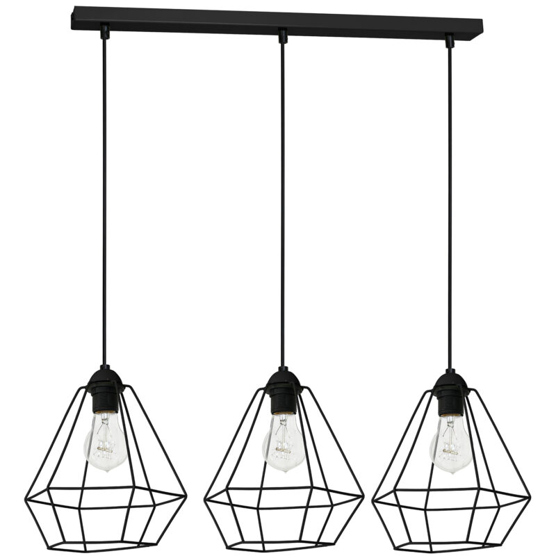 Żyrandol Luminex Alma black x3