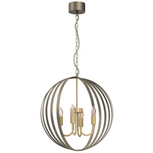 Żyrandol Luminex Sparkle Titanium Gold/gold x4