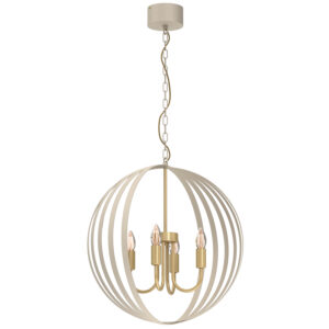 Żyrandol Luminex Sparkle Beige/gold x4