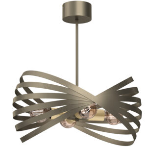 Żyrandol Luminex Sparkle Titanium Gold/gold x4