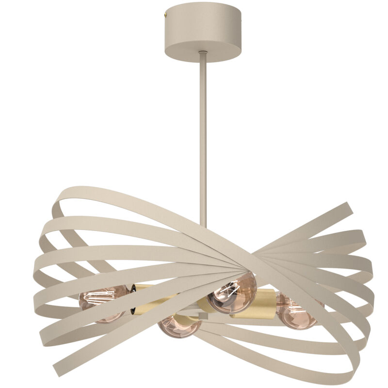 Żyrandol Luminex Sparkle Beige/gold x4